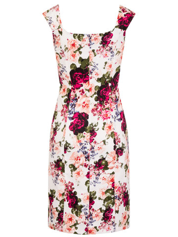 Zľava Retro puzdrové šaty Vintage ruže